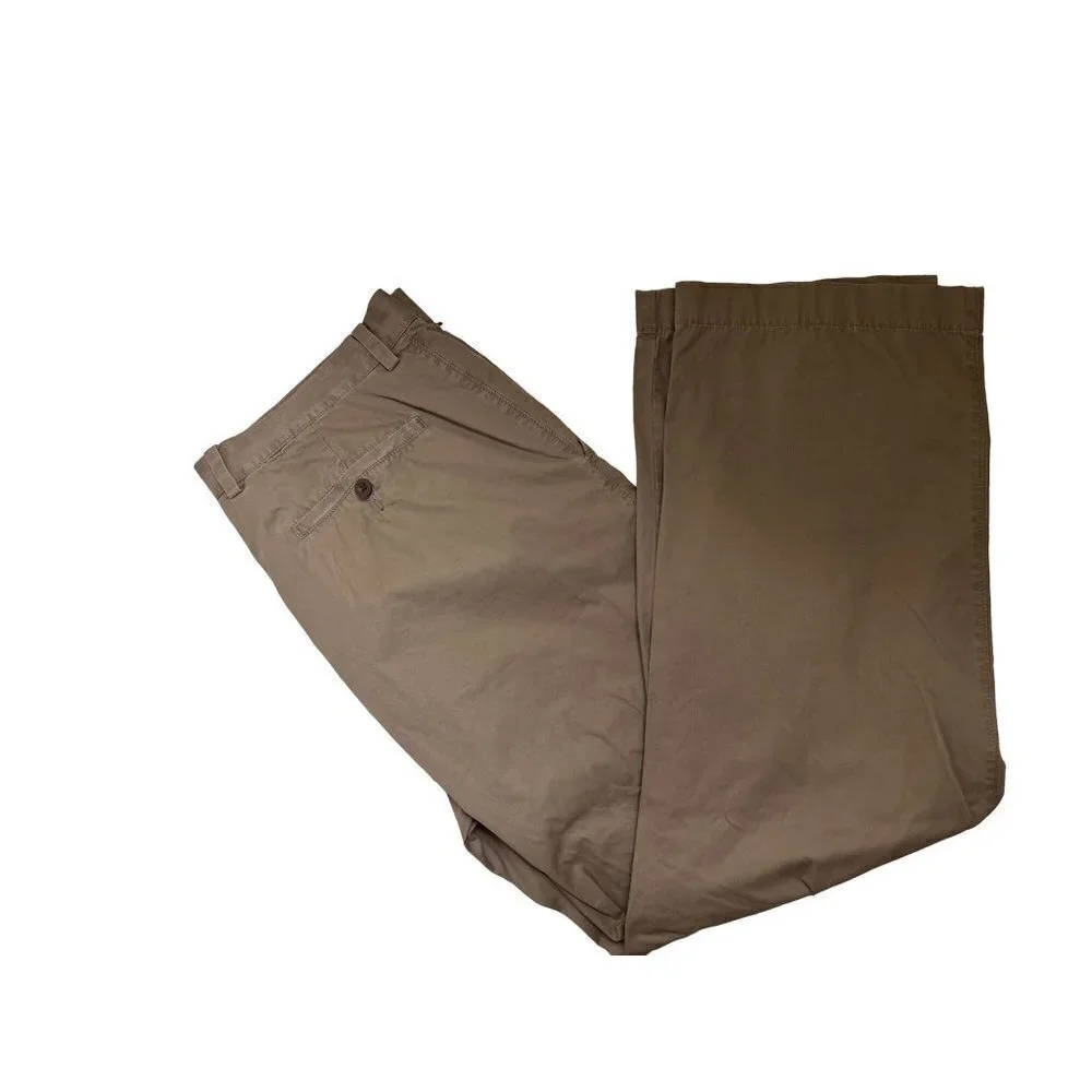 Men's 36/32 J.Crew Cotton Casual Pants Cotton Chino Khaki Rich Beige Tan Color